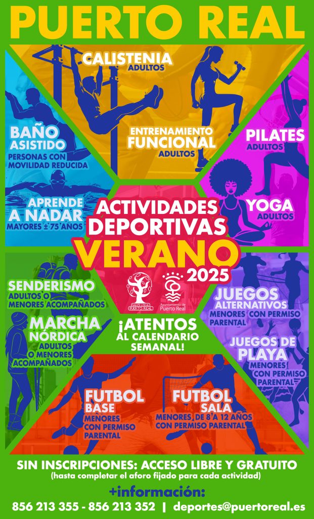 Programación actividades deportivas dirigidas mes de AGOSTO