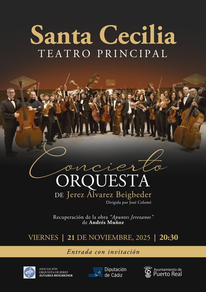 La Orquesta de Jerez Álvarez Beigbeder ofrecerá el Concierto de Santa Cecilia el 21 de noviembre en Puerto Real