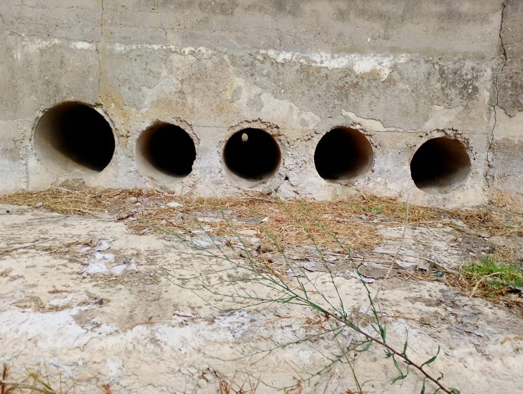 Trabajos de limpieza de cunetas en Barrio Jarana y Meadero de la Reina