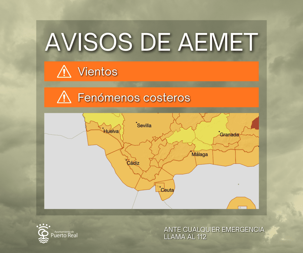 La Agencia Estatal de Meteorología (AEMET) activa el aviso de nivel naranja por vientos y fenómenos costeros durante la jornada del 28 de enero
