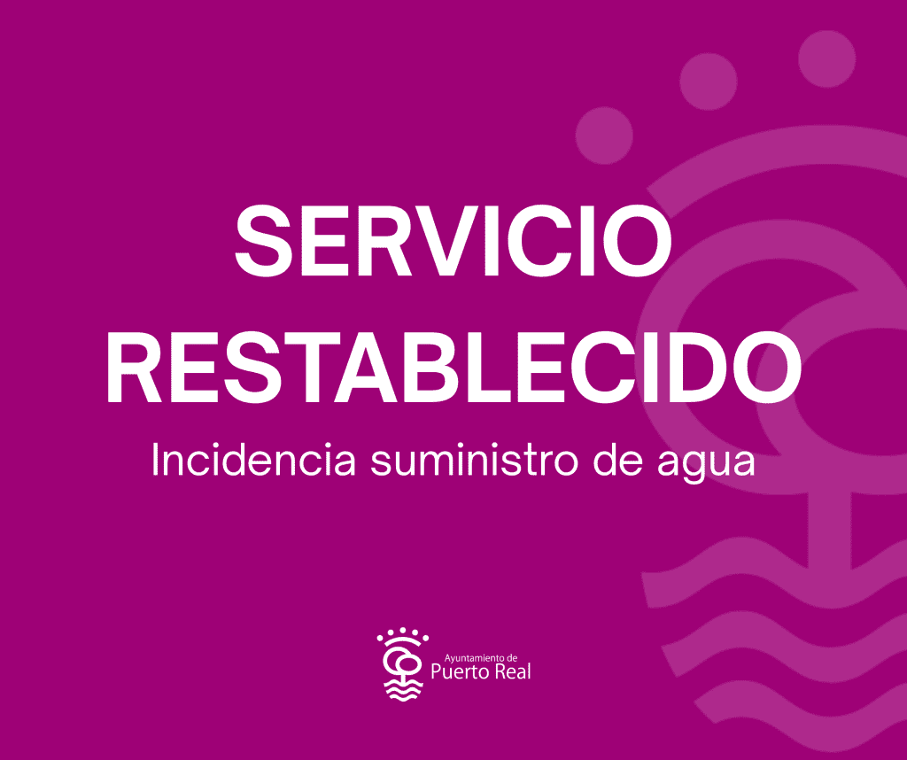 Restablecido el suministro de agua tras la avería reparada esta noche en Ciudad Jardín y Casines