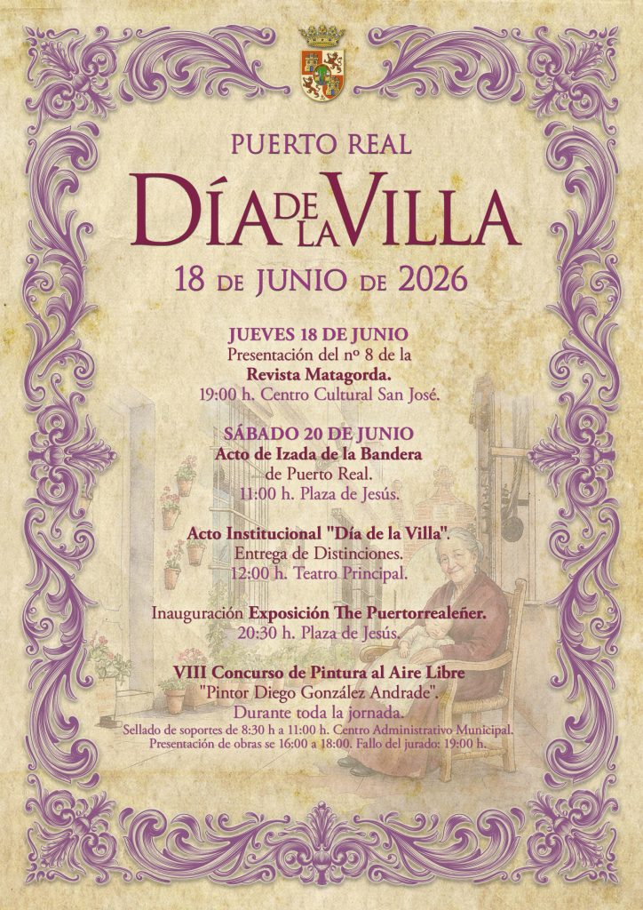 Puerto Real celebra el Día de la Villa 2026 con un amplio programa de actividades culturales e institucionales