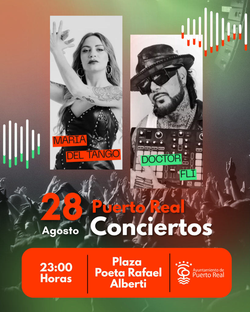 María del Tango y Dr. Fli actúan el 28 de agosto en Puerto Real dentro de las Noches de Verano 2026
