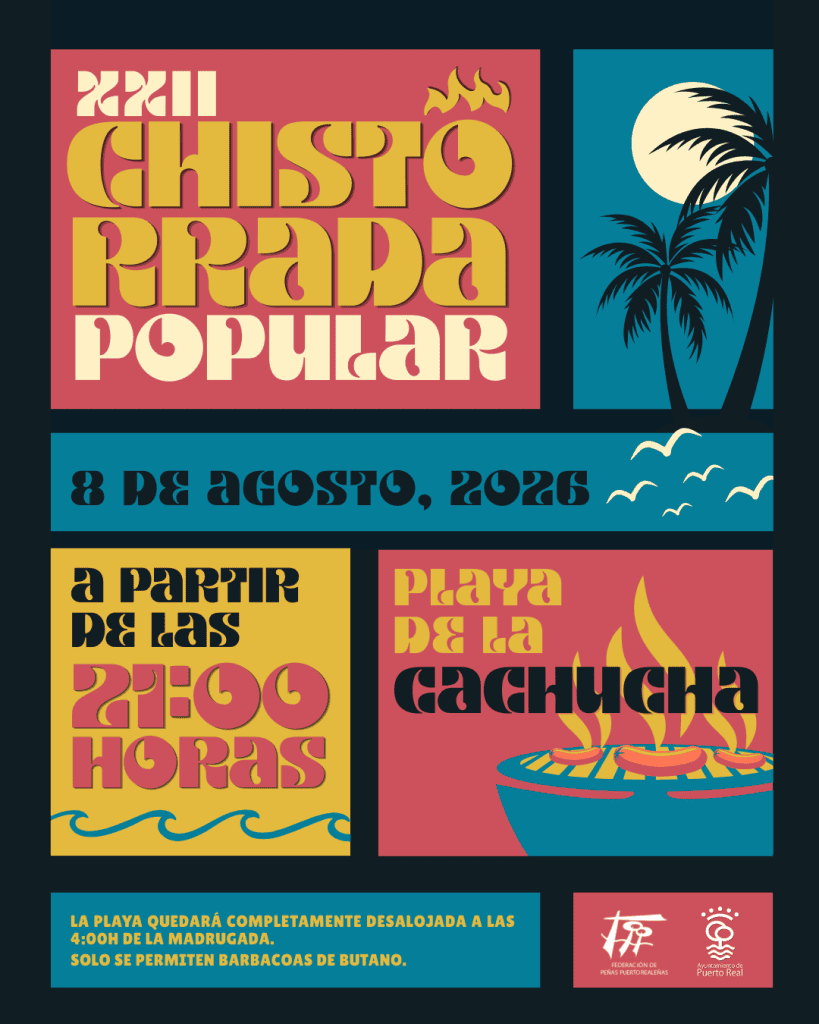 La XXII Chistorrada de Puerto Real se celebrará el 8 de agosto en  La Cachucha