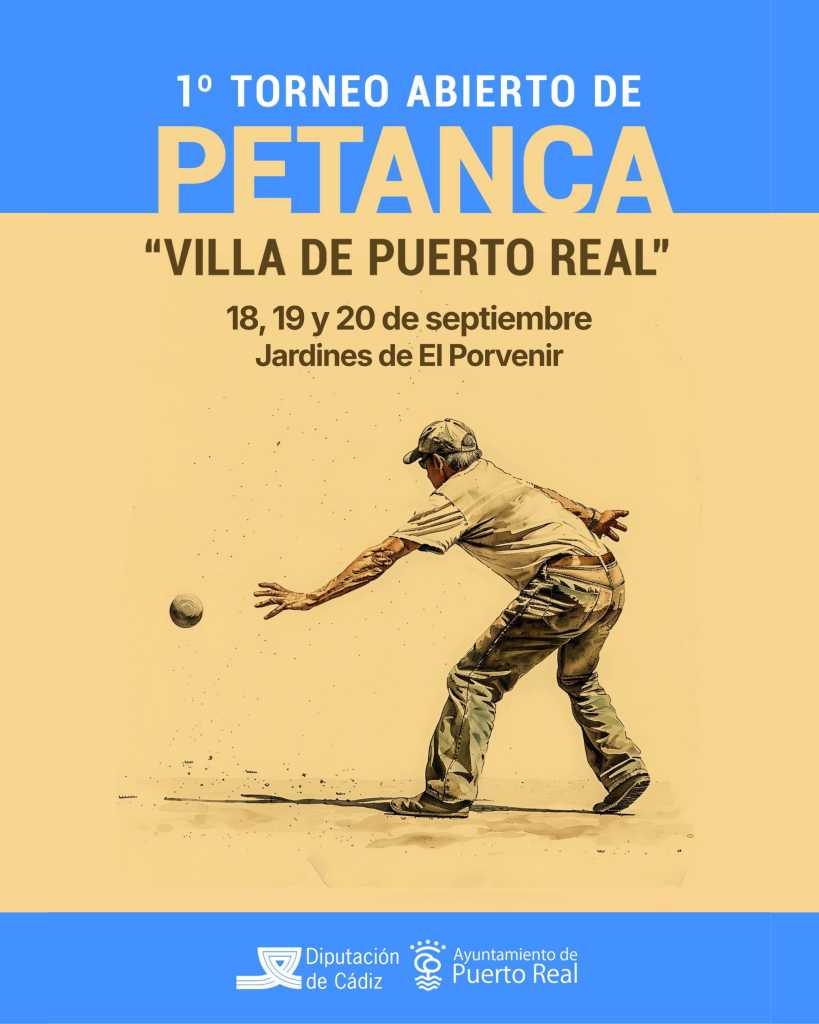 El I Torneo de Petanca Villa de Puerto Real se celebrará del 18 al 20 de septiembre