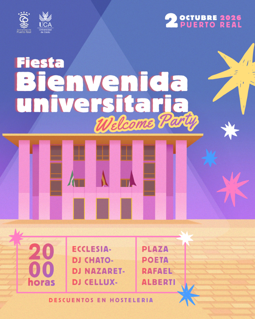 Puerto Real dará la bienvenida al alumnado universitario con una gran fiesta el 2 de octubre